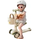 Детский самокат BG-BABYGO для детей от 1 до 3 лет, обучающая ходунка, игрушка-каталка, подарок на первый день рождения, детская коляска, двухместная. - изображение 3