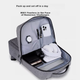 Рюкзак для ноутбука Lenovo Business Commout Large Capacity 15.6-Inch Notebook Gaming Laptop Bag Student Schoolbag B001 (светло-серый) - изображение 4
