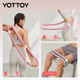 Бесшумный пружинный утяжеленный обруч Yottoy для взрослых, мягкий фитнес-обруч для женщин, для похудения талии и уменьшения жира на животе, серый, 1,5 кг. - изображение 11