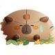 Бездротова миша AKKO Capybara Bluetooth Портативна мила високоякісна трирежимна безшумна офісна 2.4G дворежимна батарейна миша для ноутбука - зображення 2