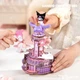 Музична скринька Rolife Kuromi "Обертовий літак", музична іграшка Sanrio, іграшка-будівельний блок, подарунок на день народження для дівчаток - зображення 5