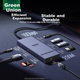 Розширювальна док-станція UGREEN Type-C 3.2, розгалужувач портів Ethernet 2.5G, адаптер HDMI 2.0, розширювальна док-станція 10G, 4K 60Hz, сумісна з ноутбуками Huawei, Apple MacBook/Macmini - изображение 12