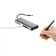 Розширювальна док-станція Lenovo Type-C, USB-концентратор-розгалужувач, USB-кабель-подовжувач, порт Gigabit Ethernet, конвертер VGA, адаптер HDMI, розширювальна док-станція PD100W, BY07-V (металева) - изображение 2