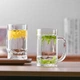 Стаканы CLITON стеклянные с ручками, набор 6шт, для воды/чая/пива - изображение 8