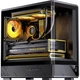 Корпус JONSBO D200 mATX панорамный с поддержкой СЖО 240 мм, цифровым экраном и Type-C Gen2, черный - изображение 3