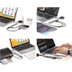 USB-хаб Youlianxing, 9 портів, 2 метри, подовжувач USB 3.0, перетворюється на 3,5 мм роз'єм для навушників та SD-карти, розширювальний концентратор, док-станція-хаб, один-до-хост-хаба для ноутбука, миші та клавіатури - изображение 1