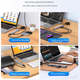 USB-хаб Youlianxing, 9 портів, 2 метри, подовжувач USB 3.0, перетворюється на 3,5 мм роз'єм для навушників та SD-карти, розширювальний концентратор, док-станція-хаб, один-до-хост-хаба для ноутбука, миші та клавіатури - изображение 5