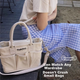 Сумка FENYE Mommy Bag, легкая и стильная сумочка для мам и малышей, сумка через плечо для активного отдыха, бежевая. - изображение 7