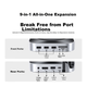 Док-станция Wopow для Mac mini M4/4Pro с корпусом для SSD, Thunderbolt 4 - изображение 5