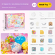 Xiaoling Toys Дитячий DIY Craft Kit Реалістичний стрес зняття весело тісто вичавити іграшку дівчинка подарунок на день народження - зображення 5
