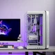 Корпус Aigo Starry Dawn ATX с изогнутым стеклом и поддержкой СЖО 360 мм, белый - изображение 8