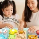 Xiaoxiangtiaowu Будівельні блоки Монтессорі Іграшка для раннього розвитку дітей 1-3 років, Розвиваюча іграшка для малюків та немовлят 3-6 років, Дерев'яний 3D-пазл для хлопчиків та дівчаток - зображення 7