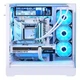 Игровой корпус APNX V2 белого цвета с морским дизайном, огромный объем 71 л, поддержка материнских плат ATX, трехстороннее остекление, быстросъемные крепления, трехсторонняя система водяного охлаждения 360 мм, стандартная конфигурация с портом Type-C. - изображение 6