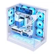 Игровой корпус APNX V2 белого цвета с морским дизайном, огромный объем 71 л, поддержка материнских плат ATX, трехстороннее остекление, быстросъемные крепления, трехсторонняя система водяного охлаждения 360 мм, стандартная конфигурация с портом Type-C. - изображение 7