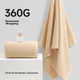 Полотенце для ванны MUJI антибактериальное хлопковое коричневое - изображение 6