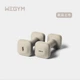Гантели Wegym с пластиковым покрытием для домашних тренировок, женские гантели маленького размера, пара, цвет «каменный серый». - изображение 4