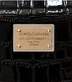 Жіноча сумка саквояж Dolce & Gabbana чорна лакова під крокодила Саквояж D&G 32*18*22 - зображення 3