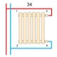 Трубчастий радіатор Betatherm Praktikum PH2 425x1400 чорний - изображение 4