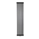 Вертикальний трубчастий радіатор Warmwell Column 2 1800×380 чорний (CL218038MB) - изображение 1