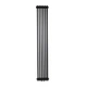 Вертикальний трубчастий радіатор Warmwell Column 3 1800×290 чорний (CL318029MB) - изображение 1