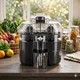 Соковижималка електрична Sokany SK-01029 для цитрусових цитрус-прес 2000 Вт з контейнером 500 мл подвійна система віджиму соковитискач для апельсинів лимонів грейпфрутів фруктів ягід професійна та побутова техніка для кухні - изображение 4
