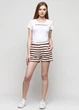 Шорти жіночі Moss Copenhagen 136082 XS Бежево-бордові (2200003790818) - зображення 1