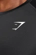 Футболка хлопковая мужская Gymshark 195489 XS Черная (2200005156612) - изображение 2