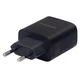 Сетевое зарядное устройство Borofone BA98A 2xUSB-C 30W + USB-A 18W LED-дисплей Black - изображение 9
