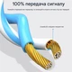 Набор сетевых кабелей Ethernet CAT6 1 м 10Gbps 500MHz, 6 шт - изображение 3