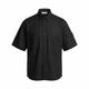 Мужская рубашка в стиле Stone Island Old Effect Short Sleeve Overshirt, черная размер L (SI11005.5L) - изображение 1