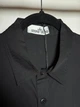 Мужская рубашка в стиле Stone Island Old Effect Short Sleeve Overshirt, черная размер L (SI11005.5L) - изображение 4