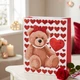 Пакет подарунковий паперовий Teddy Love R98089-S 18х24х8.5 см Біло-червоний - зображення 3
