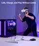 Кабель Syntech USB 3.0 to USB C для Meta Quest 3S/Quest 3/Oculus Quest 2/Pico 4 з живленням, 5м, адаптер USB A/C, чорний (M32C2-5BK) - зображення 6