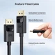 Кабель Cable Matters Displayport v1.4 [VESA Certified] 8K@60Hz, 4K@240Hz, 32.4Gbps, 1.8м black (102025-6) - изображение 6