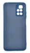 Чохол Silicone Case для Xiaomi Redmi 10 2022 бампер із мікрофіброю синій - зображення 2