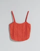 Топ Bershka цегляний HXCZU771 M - зображення 6