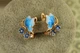 Сережки Xuping Jewelry Пилок незабудки 1,6 см золотисті - зображення 1