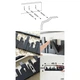 Вешалка 50x14,5x3 см белая Skyline Umbra - изображение 4