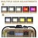 Фонарь кемпинг TZD-01-COB(White+Yellow+Red+Blue)-PRO Power Bank Li-Ion акк. солнечная батарея ЗУ Type-C магнит крюк Box - изображение 2