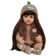 Реалістична Кукла Реборн 55 см повністю вінілова Doll Reborn Baby К0100203 - зображення 1