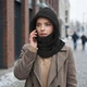 Флисовая зимняя балаклава чёрная, тёплая ветрозащитная шапка-капюшон с регулируемой маской One Size, эластичная модель - изображение 4