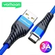 Быстрая зарядка USB Type-c, длина 1м, нейлоновый плетеный кабель USB Type-c мощность до 100Вт - изображение 9