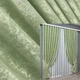 Комплект готових штор VR-Textil Жакард Sultan XO № 1147ш Світло-оливковий 100х290 см 2 шт (31-442) - зображення 1