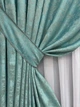Комплект готових штор VR-Textil Жакард Sultan YL № 1292ш Бірюзовий 100х270 см 2 шт (31-563) - зображення 5