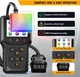 Професійний автомобільний OBD2 сканер та зчитувач помилок jinzhoutek V800 із кольоровим екраном 2.8", база на 35 901 кодів несправностей, автомобільний сканер, автосканер, тестер двигуна авто - зображення 2