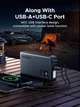 Пускозарядний пристрій автомобільний UGREEN ump Starter Power Pack 1000A Car Battery Booster 12000mAh Black (ES702) - зображення 4
