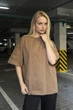 Футболка жіноча оверсайз Brown 6XL - зображення 2