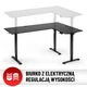 Стіл Hell's Chair Black з електричним регулюванням кутовий 180x120 см - изображение 4
