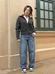 Кардиган Uniqlo розмір S темно сірий (08) (480490) - зображення 7