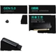 Комплект удлинительных кабелей PHANTEKS PCI-E 5.0 Black с поворотным вертикальным кронштейном / Универсальный корпус ATX на 7 слотов / Подсветка ARGB / Защита от электромагнитных помех / Видеокарта 5090 - изображение 1